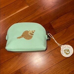 Spartina 449 Light Green Pouch with Gold Accent